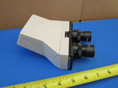 MICROSCOPE PART OLYMPUS  HEAD BINOCULAR + EYEPIECES 15X  AS IS BIN#G1-02