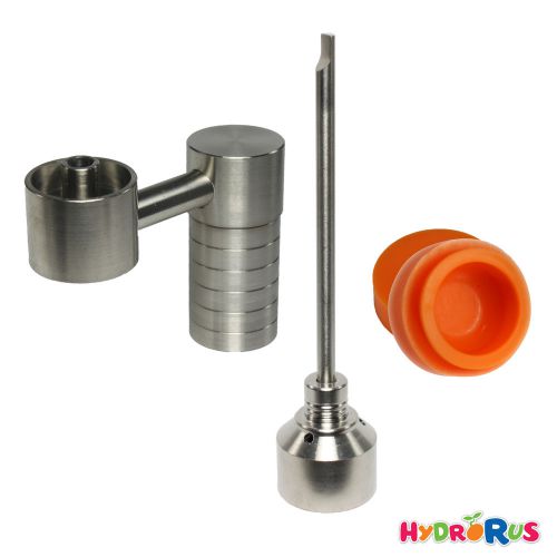 14mm 19mm Female Side Arm Titanium Nail + Cap w/ 3 Holes + FREE Jar