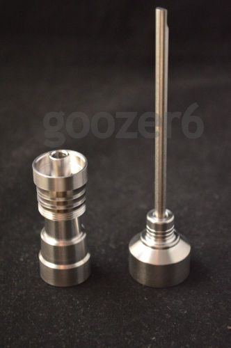 Domeless Titanium Nail 14 18mm Female + Male Reversible + Carb Cap