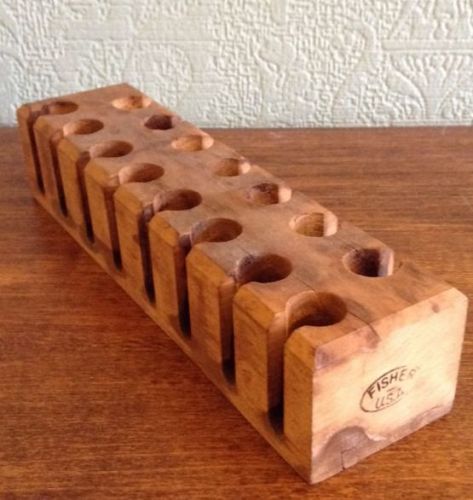 Vintage Fisher Wood Test Tube Holder