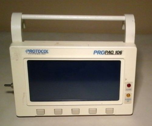 Protocol ProPaq Patient Monitor ECG_BP_TEMP NIBP_Welch Allyn_Part/Repair