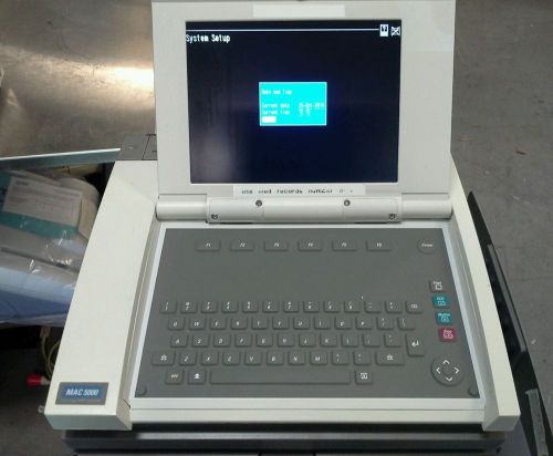 GE Marquette MAC 5000  Color EKG Machine ..very nice  .no Acquisition Module