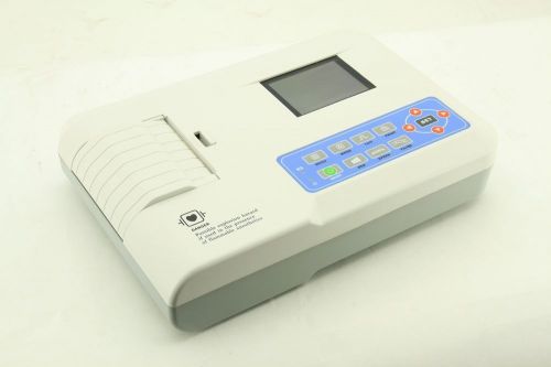 2014 new ecg100g single channel 12 leed portable ecg/ekg machine with printer for sale