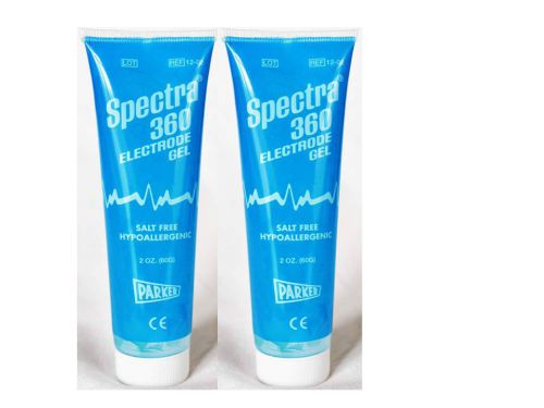 new TWO tubes PARKER SPECTRA® 360 ELECTRODE ECG TENS GEL 2 oz each,