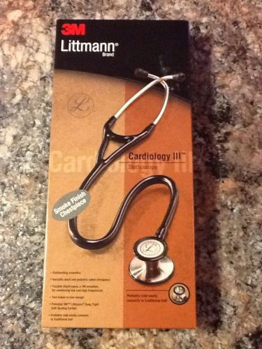 3M Littmann Cardiology III Stethoscope  Black Smoke Finish 27 Inch