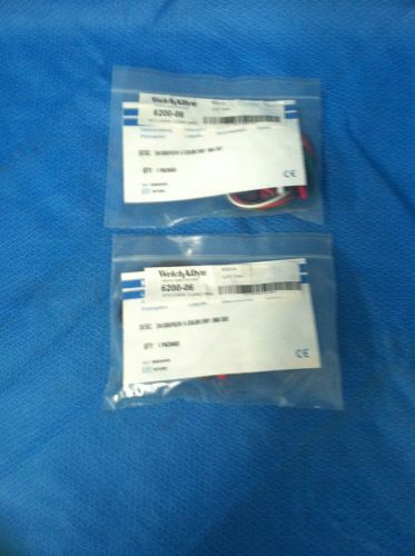 Welch Allyn 6200-06 Lot of Two ECG Leads, 5 Lead (AHA)