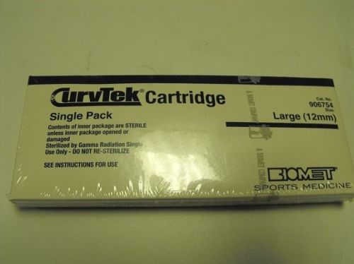 BIOMET SPORTS MEDICINE CURVTEK CARTRIDGE SINGLE PACK CAT. NO. 906754 LARGE 12MM