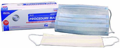 Dukal Procedure Mask with Tie - Blue - 1 Box (50PCS)