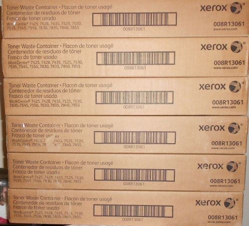 6 New Genuine Xerox 008R13061 Waste Toner Container