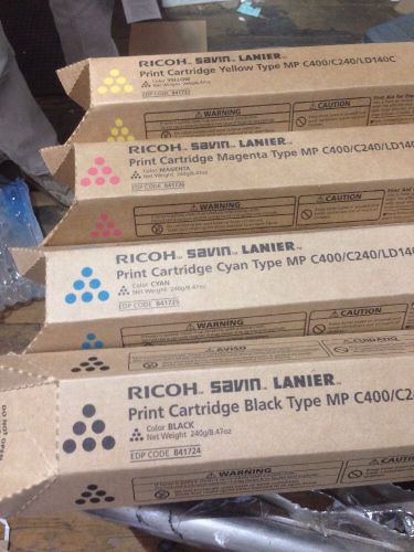 Genuine Ricoh Savin Lanier MP C400/C240/LD140C 841724 841725 841726 841727