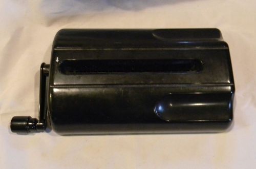 Vintage Hand Crank Paper Shredder Mini Black WORKS