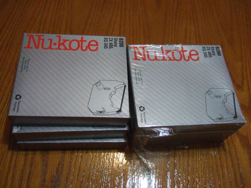 Lot  of  six (6)  nu kote ribbons sharp b200 for zx 400 and xq 345 for sale