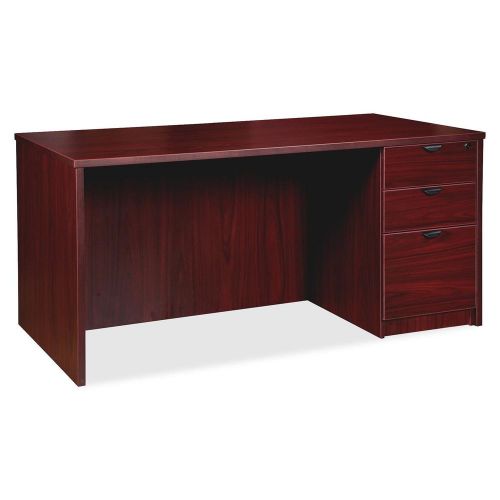 Lorell LLR79006 Prominence Series Mahogany Laminate Desking