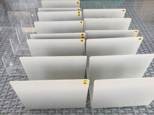 Bulk Lot Home Office Work Station Plastic Shelfing Dividers Brochure Holders