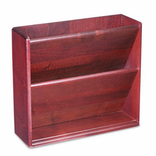 Carver Hardwood Double Wall File, Letter, Two Pocket, Mahogany (CVR09623)