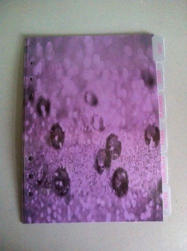 A5 Organiser Filofax Purple Dividers.