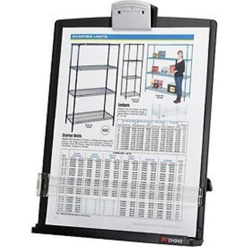 3M Desktop Document Holder DH340MB. 9.4 X 12&#034;, 23.8 X 30.5 cm. Free Shipping