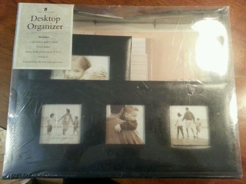 BNIB NEW SEASONS BLACK DESKTOP ORGANIZER