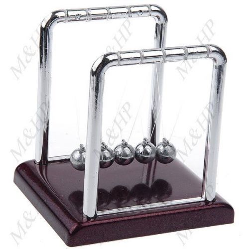 SALE! NEWTON&#039;S CRADLE BALANCE BALLS Science Pendulum Desktop Toy, Office Gift!