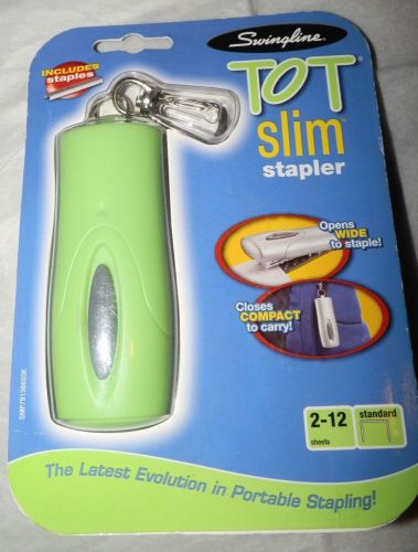 Swingline Tot Slim Stapler Blue Portable