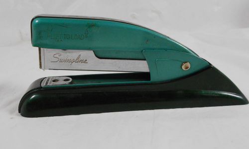 Vintage Swingline 77 S Stapler Green Antique Retro Art Deco 6 inches