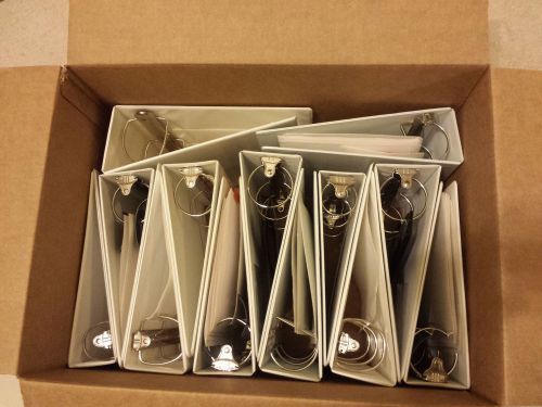 ***mixed lot of 16*** 3-ring binders, white  ----- 2.75 in, 2.5 inch and 2 inch for sale
