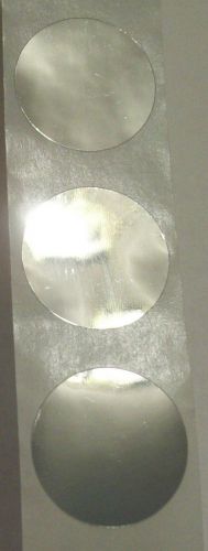 20 Silver Chrome Hologram Security Sticker Label Seals 1&#034; Round