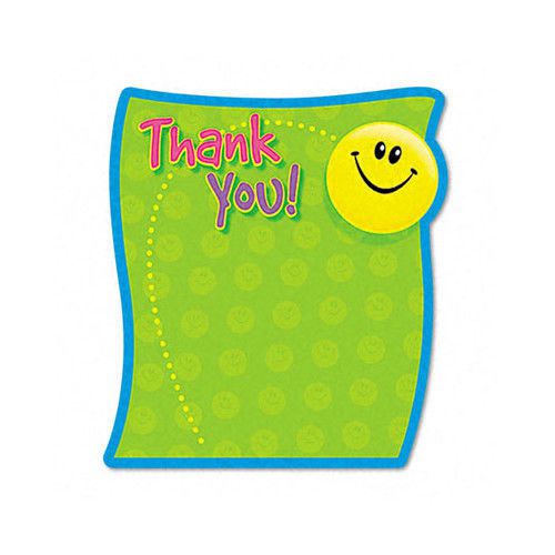 Trend Enterprises Thank You Note Pad, 50 Sheets/Pad Set of 4