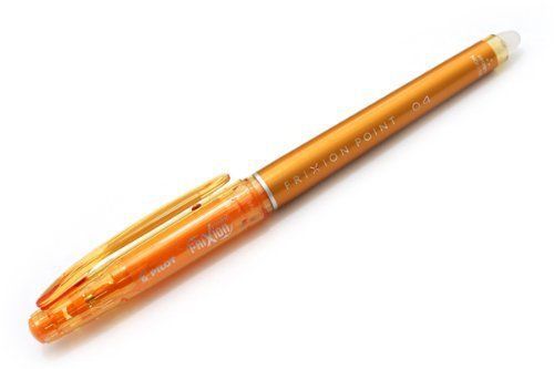Pilot FriXion Point 04 Gel Ink Pen - 0.4 mm - Apricot Orange