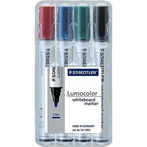 Brand New Staedtler whiteboard Marker Rumokara 351 WP4 4 color set From Japan