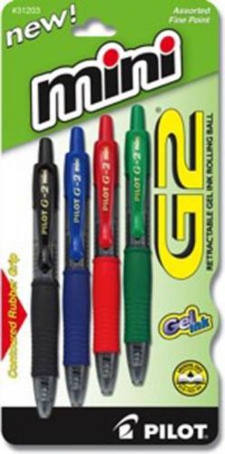 Pilot G2 Mini 4 Count Assorted