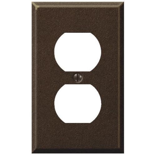 Textured Bronze Steel Outlet Wall Plate-1DUP OUT TXBRZ WALLPLATE