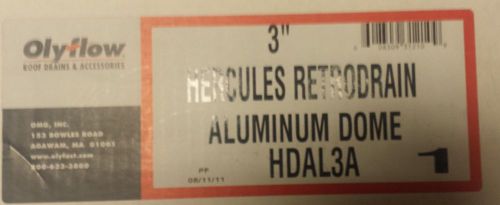 Olyflow 3 in. Uflow Hercules HDAL3A RetroDrain w/Cast Alum Dome Roof Drain