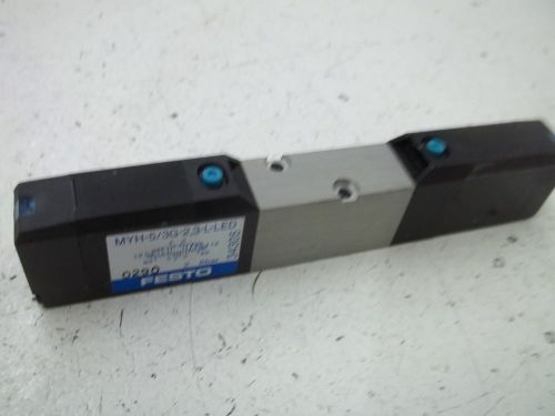 FESTO MYH-5/3G-2,3-L-LED SOLENOID VALVE *USED*