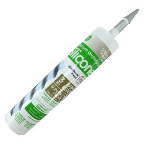 10.1 oz. Cartridge Gray Aluminum &amp; Metal Silicone II Sealant