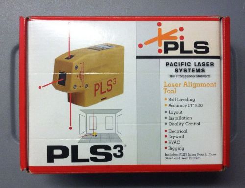 New Pacific Laser Systems PLS3 3-Beam Self-Leveling Laser NEW