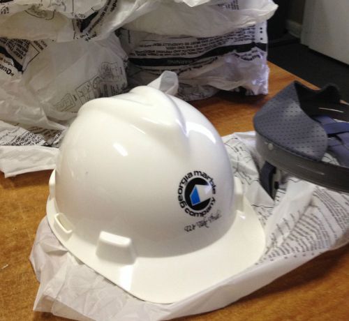 WHITE MSA v-gard ansi z89.1 Cap Hard Hat - Class E &amp; G