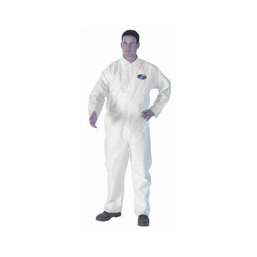 Kleenguard a20 fabric extra large coveralls micro force barrier sms in white for sale