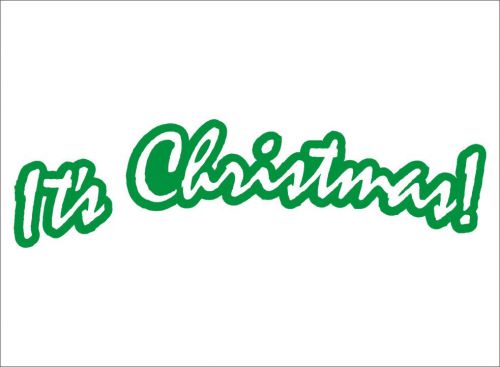 &#034;Christmas Banner&#034; Funny Car Vinyl Sticker Laptop Tablet Window-606 B