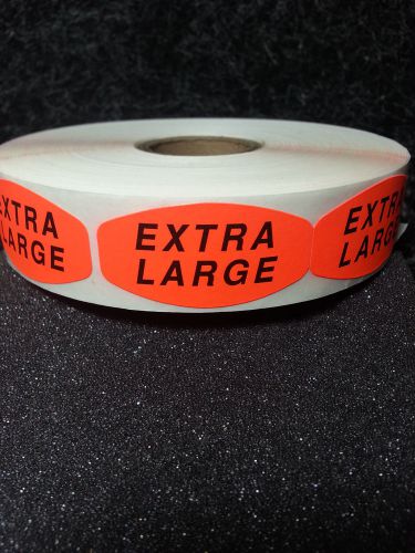 1.5&#034; x .75&#034; extra large merchandise labels 1000 per roll free shipping stickers for sale