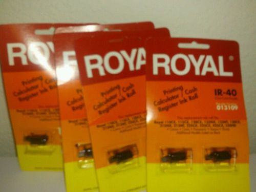 Royal Cash Register Ink Rolls -4 x2PK, 8 Total