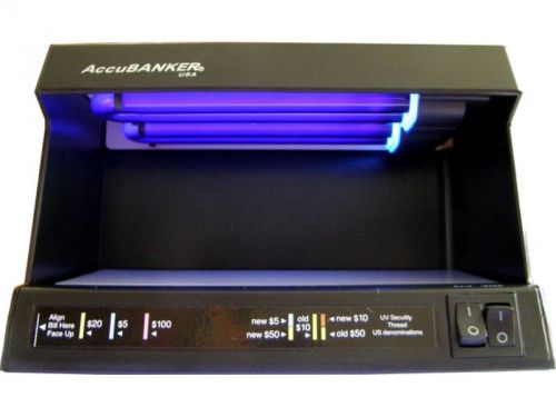 ACCUBANKER D63 COUNTERFEIT MONEY DETECTOR UV WM NEW