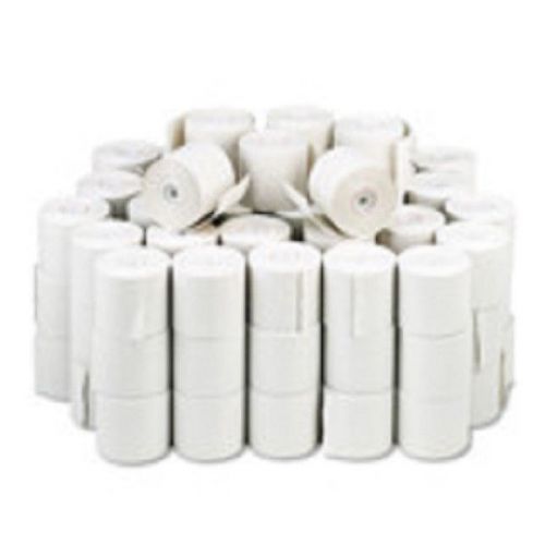 PM Company Single-Ply Paper Rolls, 2 1/4&#034; x 150&#039;, 100 per Carton - White