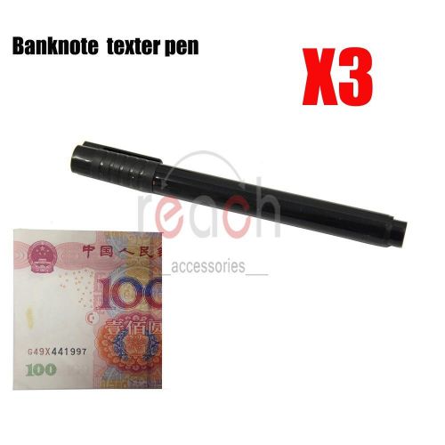 3X  detector tester pen marker fake money checker counterfeit Brand NEW