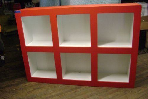 RED &amp; WHITE SHELVING  RACK  STORAGE CUBE   RETAIL DISPLAY  MERCHANDISER