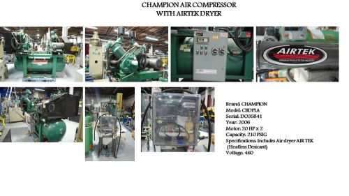 Air compressor champion for sale