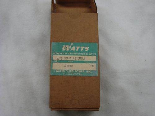 Watts 300 psi auto drain valve assembly sa603d  **new**  oem for sale