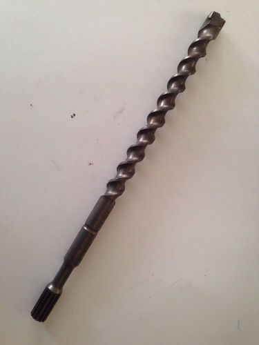 7/8&#034; HAMMER DRILL BIT CONCRETE/ MASONARY--16&#034; OVERALL LENGTH--9&#034; DRILLING DEPTH