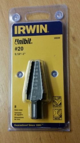 NEW IRWIN UNIBIT #20 9/16&#034;-1&#034;