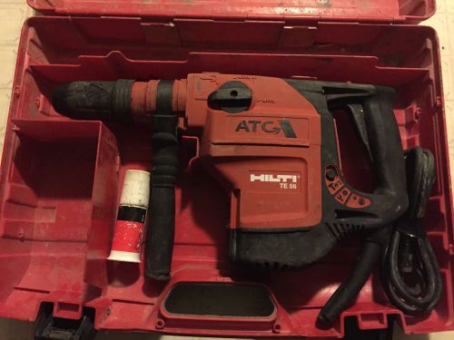 Hilti TE56 Rotary Hammer Drill Good Working Tested w/ 4 Bits Made In Germany!
